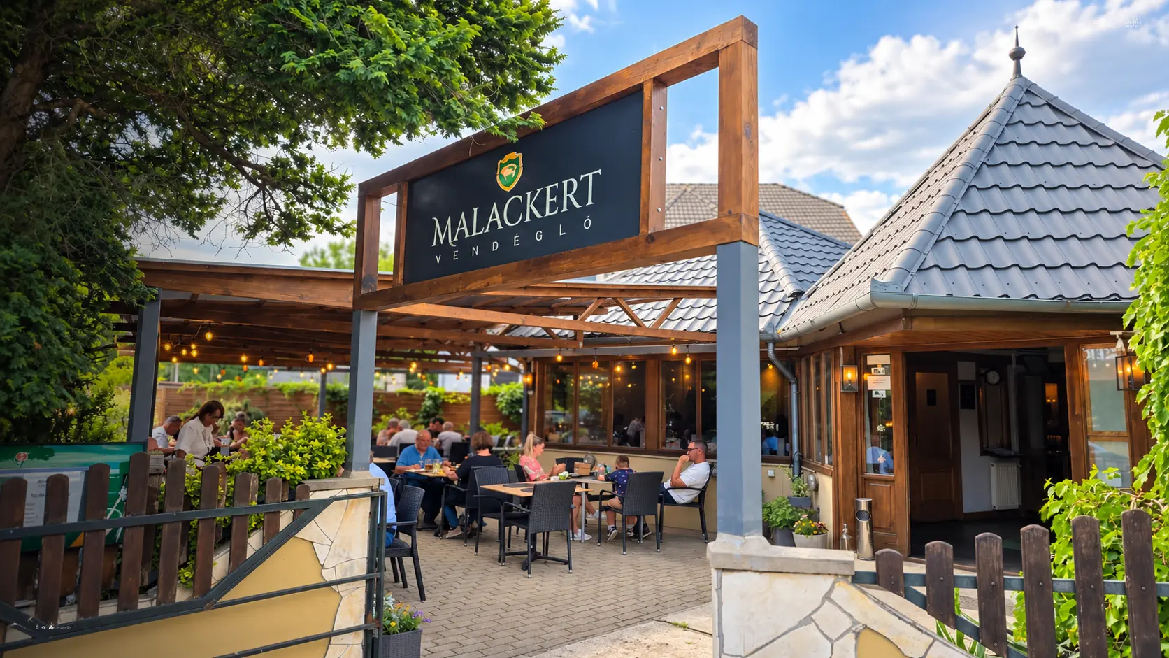 Malackert Vendéglő hangulat Domonyvölgyben